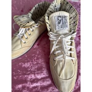 Sneaky Steve High Top Sneakers US 11 Men's Off White Distressed